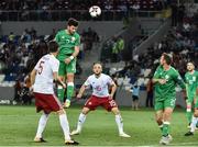 2 September 2017; Shane Long of Republic of Ireland's header goes wide during the FIFA World Cup Qualifier Group D match between Georgia and Republic of Ireland at Boris Paichadze Dinamo Arena in Tbilisi, Georgia. Photo by David Maher/Sportsfile