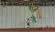 2 September 2017; Shane Long of Republic of Ireland throws his jersey to supporters at the end of the FIFA World Cup Qualifier Group D match between Georgia and Republic of Ireland at Boris Paichadze Dinamo Arena in Tbilisi, Georgia. Photo by David Maher/Sportsfile