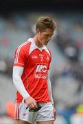 3 June 2012; A dejected Declan Byrne, Louth, after the game. Leinster GAA Football Senior Championship Quarter-Final, Louth v Dublin, Croke Park, Dublin. Picture credit: Stephen McCarthy / SPORTSFILE