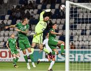 2 September 2017; Shane Duffy of Republic of Ireland in action against Giorgi Makaridze of Georgia during the FIFA World Cup Qualifier Group D match between Georgia and Republic of Ireland at Boris Paichadze Dinamo Arena in Tbilisi, Georgia. Photo by David Maher/Sportsfile