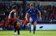 2 September 2017; Ross Byrne of Leinster in action against Gavin Henson of Dragons during the Guinness PRO14 Round 1 match between Dragons and Leinster at Rodney Parade in Newport, Wales. Photo by Ramsey Cardy/Sportsfile