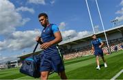 2 September 2017; Adam Byrne of Leinster ahead of the Guinness PRO14 Round 1 match between Dragons and Leinster at Rodney Parade in Newport, Wales. Photo by Ramsey Cardy/Sportsfile