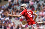 3 September 2017; Evan Sheehan of Cork celebrates scoring his side's second goal during the Electric Ireland GAA Hurling All-Ireland Minor Championship Final match between Galway and Cork at Croke Park in Dublin. Photo by Seb Daly/Sportsfile