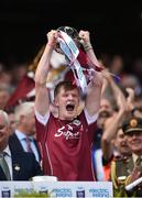 3 September 2017; Galway captain Darren Morrissey lifts the trophy and celebrates after the Electric Ireland GAA Hurling All-Ireland Minor Championship Final match between Galway and Cork at Croke Park in Dublin. Photo by Seb Daly/Sportsfile