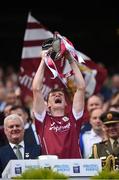 3 September 2017; Galway captain Darren Morrissey lifts the trophy after the Electric Ireland GAA Hurling All-Ireland Minor Championship Final match between Galway and Cork at Croke Park in Dublin. Photo by Seb Daly/Sportsfile
