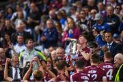 3 September 2017; Galway captain Darren Morrissey celebrates with the cup after the Electric Ireland GAA Hurling All-Ireland Minor Championship Final match between Galway and Cork at Croke Park in Dublin. Photo by Eóin Noonan/Sportsfile