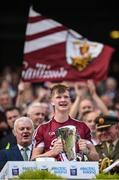 3 September 2017; Galway captain Darren Morrissey with the trophy after the Electric Ireland GAA Hurling All-Ireland Minor Championship Final match between Galway and Cork at Croke Park in Dublin. Photo by Seb Daly/Sportsfile