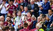 3 September 2017; Darren Morrissey of Galway celebrates with the cup after the Electric Ireland GAA Hurling All-Ireland Minor Championship Final match between Galway and Cork at Croke Park in Dublin. Photo by Sam Barnes/Sportsfile