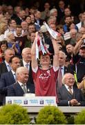 3 September 2017; Galway captain Darren Morrissey celebrates with the Trophy after the Electric Ireland GAA Hurling All-Ireland Minor Championship Final match between Galway and Cork at Croke Park in Dublin. Photo by Piaras Ó Mídheach/Sportsfile