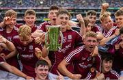 3 September 2017; Galway team celebrates after the Electric Ireland GAA Hurling All-Ireland Minor Championship Final match between Galway and Cork at Croke Park in Dublin. Photo by Sam Barnes/Sportsfile