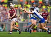 3 September 2017; Joe Canning of Galway in action against Philip Mahony of Waterford during the GAA Hurling All-Ireland Senior Championship Final match between Galway and Waterford at Croke Park in Dublin. Photo by Brendan Moran/Sportsfile