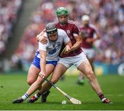 3 September 2017; Jake Dillon of Waterford in action against Adrian Tuohy of Galway during the GAA Hurling All-Ireland Senior Championship Final match between Galway and Waterford at Croke Park in Dublin. Photo by Stephen McCarthy/Sportsfile