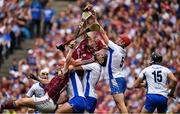 3 September 2017; Conor Whelan, left, Jonathan Glynn of Galway , contest possession with Noel Connors, Barry Coughlan and Tadhg de Búrca of Waterford during the GAA Hurling All-Ireland Senior Championship Final match between Galway and Waterford at Croke Park in Dublin. Photo by Brendan Moran/Sportsfile