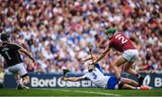 3 September 2017; Shane Bennett of Waterford in action against Adrian Tuohy, 2, and Colm Callanan of Galway during the GAA Hurling All-Ireland Senior Championship Final match between Galway and Waterford at Croke Park in Dublin. Photo by Stephen McCarthy/Sportsfile