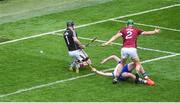 3 September 2017; The Ball slips by Colm Callanan and Adrian Touhy of Galway and Shane Bennett of Waterford for Waterford's second goal during the GAA Hurling All-Ireland Senior Championship Final match between Galway and Waterford at Croke Park in Dublin. Photo by Daire Brennan/Sportsfile