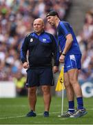 3 September 2017; Waterford manager Derek McGrath, left, and selector Dan Shanahan during the GAA Hurling All-Ireland Senior Championship Final match between Galway and Waterford at Croke Park in Dublin. Photo by Seb Daly/Sportsfile