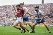 3 September 2017; Aidan Harte of Galway is tackled by Kevin Moran of Waterford during the GAA Hurling All-Ireland Senior Championship Final match between Galway and Waterford at Croke Park in Dublin. Photo by Ramsey Cardy/Sportsfile