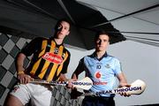 5 June 2012; At the launch of the 2012 Bord Gáis Energy GAA Hurling Under 21 All-Ireland Championship are Bord Gáis Energy ambassadors for 2012, Cillian Buckley, Kilkenny, left, and Danny Sutcliffe, Dublin. The Championship starts with a thriller between Cork and Tipperary in Páirc Uí Chaoímh in the Munster Championship, while in the Leinster Championship Offaly take on Wexford and Laois take on reigning provincial champions Dublin. All three games throw in at 7.30pm on Wednesday, 6th June. This year’s U-21 campaign will bring fans a range of new and exclusive features online and on match days. See breakingthrough.ie for more information. Launch of the Bord Gáis Energy GAA Hurling Under 21 Championships, The Bord Gáis Energy Theatre, Dublin. Picture credit: Brian Lawless / SPORTSFILE