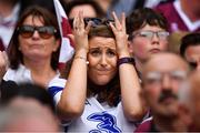 3 September 2017; Waterford supporter reacts late on during the GAA Hurling All-Ireland Senior Championship Final match between Galway and Waterford at Croke Park in Dublin. Photo by Brendan Moran/Sportsfile