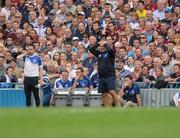 3 September 2017; Waterford manager Derek McGrath reacts during the GAA Hurling All-Ireland Senior Championship Final match between Galway and Waterford at Croke Park in Dublin. Photo by Piaras Ó Mídheach/Sportsfile