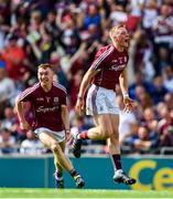 3 September 2017; Ronan Glennon, left, and Donal Mannion of Galway celebrate after the Electric Ireland GAA Hurling All-Ireland Minor Championship Final match between Galway and Cork at Croke Park in Dublin. Photo by Sam Barnes/Sportsfile