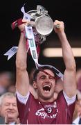 3 September 2017; Galway captain David Burke lifts the Liam MacCarthy cup after the GAA Hurling All-Ireland Senior Championship Final match between Galway and Waterford at Croke Park in Dublin. Photo by Stephen McCarthy/Sportsfile