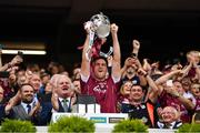 3 September 2017; Galway captain David Burke lifts the Liam MacCarthy cup after the GAA Hurling All-Ireland Senior Championship Final match between Galway and Waterford at Croke Park in Dublin. Photo by Brendan Moran/Sportsfile
