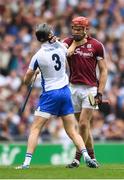 3 September 2017; Jonathan Glynn of Galway engages in a tussle with Barry Coughlan of Waterford during the GAA Hurling All-Ireland Senior Championship Final match between Galway and Waterford at Croke Park in Dublin. Photo by Eóin Noonan/Sportsfile