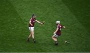 3 September 2017; Joseph Cooney, left, and John Hanbury of Galway celebrate after the GAA Hurling All-Ireland Senior Championship Final match between Galway and Waterford at Croke Park in Dublin. Photo by Daire Brennan/Sportsfile
