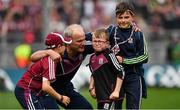 3 September 2017; Galway manager Micheál Donoghue celebrates with his sons Niall, Con and Cian after the GAA Hurling All-Ireland Senior Championship Final match between Galway and Waterford at Croke Park in Dublin. Photo by Brendan Moran/Sportsfile