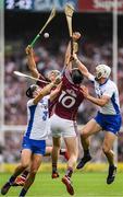 3 September 2017; Niall Burke and Joseph Cooney of Galway, 10,  in action against Darragh Fives, left, and Shane Fives of Waterford  during the GAA Hurling All-Ireland Senior Championship Final match between Galway and Waterford at Croke Park in Dublin. Photo by Ray McManus/Sportsfile