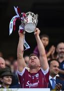 3 September 2017; Davy Glennon of Galway lifts the Liam MacCarthy cup following his side's victory during the GAA Hurling All-Ireland Senior Championship Final match between Galway and Waterford at Croke Park in Dublin. Photo by Seb Daly/Sportsfile