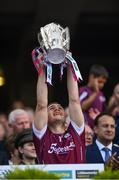 3 September 2017; Ronan Burke of Galway lifts the Liam MacCarthy cup following his side's victory during the GAA Hurling All-Ireland Senior Championship Final match between Galway and Waterford at Croke Park in Dublin. Photo by Seb Daly/Sportsfile