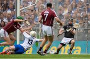 3 September 2017; Galway goalkeeper Colm Callanan is beaten for the second Waterford goal during the GAA Hurling All-Ireland Senior Championship Final match between Galway and Waterford at Croke Park in Dublin. Photo by Piaras Ó Mídheach/Sportsfile