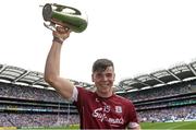 3 September 2017; Jack Canning of Galway with the Irish Press Cup after the Electric Ireland GAA Hurling All-Ireland Minor Championship Final match between Galway and Cork at Croke Park in Dublin. Photo by Piaras Ó Mídheach/Sportsfile