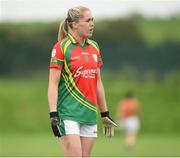 3 September 2017; Ciara Mullins of Carlow during the TG4 Ladies Football All Ireland Junior Championship Semi-Final match between Carlow and Derry at Lannleire in Dunleer, Co Louth. Photo by Matt Browne/Sportsfile