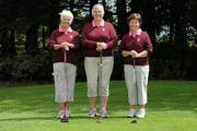 7 June 2012; Helen White, centre, Alice Kinkead, left, and Doreen Grey, right, from Royal Portrush Golf Club, Co. Antrim, pictured competing in the 2012 Ladies Irish Open Club Challenge Ulster Final. 28 teams competed for a chance to play in the Ladies Irish Open PRO-AM in Killeen Castle on August 2nd, with Headfort Golf Club claiming the coveted prize. Slieve Russell Golf Club, Co. Cavan. Picture credit: Matt Browne / SPORTSFILE