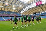 9 June 2012; A general view of Republic of Ireland squad training ahead of their opening UEFA EURO 2012, Group C, game against Croatia on Sunday. Republic of Ireland EURO2012 Squad Training, Municipal Stadium Poznan, Poznan, Poland. Picture credit: David Maher / SPORTSFILE