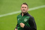 9 June 2012; Republic of Ireland captain Robbie Keane in action during squad training ahead of their opening UEFA EURO 2012, Group C, game against Croatia on Sunday. Republic of Ireland EURO2012 Squad Training, Municipal Stadium Poznan, Poznan, Poland. Picture credit: David Maher / SPORTSFILE