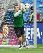 9 June 2012; Republic of Ireland's Shay Given in action during squad training ahead of their opening UEFA EURO 2012, Group C, game against Croatia on Sunday. Republic of Ireland EURO2012 Squad Training, Municipal Stadium Poznan, Poznan, Poland. Picture credit: David Maher / SPORTSFILE