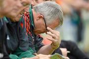 10 June 2012; Carlow manager Luke Dempsey during the game. Leinster GAA Football Senior Championship, Quarter-Final, Meath v Carlow, O'Connor Park, Tullamore, Co. Offaly. Picture credit: Barry Cregg / SPORTSFILE
