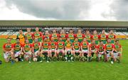 10 June 2012; The Carlow squad. Leinster GAA Football Senior Championship, Quarter-Final, Meath v Carlow, O'Connor Park, Tullamore, Co. Offaly. Picture credit: Barry Cregg / SPORTSFILE