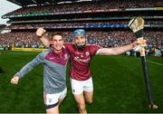 3 September 2017; John Hanbury, right, of Galway celebrates following the GAA Hurling All-Ireland Senior Championship Final match between Galway and Waterford at Croke Park in Dublin. Photo by Stephen McCarthy/Sportsfile