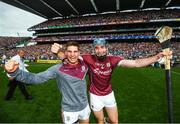 3 September 2017; John Hanbury, right, of Galway celebrates following the GAA Hurling All-Ireland Senior Championship Final match between Galway and Waterford at Croke Park in Dublin. Photo by Stephen McCarthy/Sportsfile