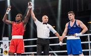 2 September 2017; Julio César La Cruz of Cuba is declared victorious over Joe Ward of Ireland following their light heavyweight final at the AIBA World Boxing Championships in Hamburg, Germany. Photo by AIBA via Sportsfile