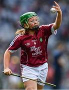 3 September 2017; Caitlin Johnston of St John the Baptist P.S., Belleek, Fermanagh,  representing Galway, during the INTO Cumann na mBunscol GAA Respect Exhibition Go Games at Galway v Waterford - GAA Hurling All-Ireland Senior Championship Final at Croke Park in Dublin. Photo by Sam Barnes/Sportsfile