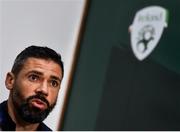 4 September 2017; Jonathan Walters of Republic of Ireland during a press conference at FAI NTC in Abbotstown, Dublin. Photo by David Maher/Sportsfile