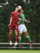 4 September 2017; Warren O’Hora of Republic of Ireland in action against Ladislav Krejcí of Czech Republic during the Under 19 International Friendly match between Republic of Ireland and Czech Republic at RSC in Waterford. Photo by Seb Daly/Sportsfile