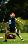 19 August 2017; Luke Cawley of Tydavnet, Co Monaghan, competing in the Boys U14 and O12 Javelin event during day 1 of the Aldi Community Games August Festival 2017 at the National Sports Campus in Dublin. Photo by Sam Barnes/Sportsfile