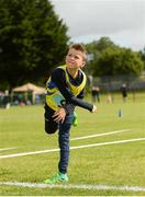 19 August 2017; Luke Fannon, from Kilbride, Co Roscommon, competing in the U12 Boys Ball Throw event during day 1 of the Aldi Community Games August Festival 2017 at the National Sports Campus in Dublin. Photo by Cody Glenn/Sportsfile